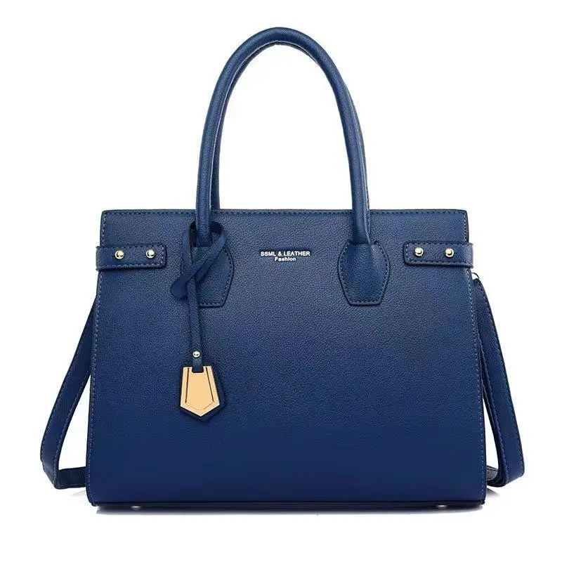 Sacs à main noir authentiques pour femmes en cuir épaule Top-handle Sacs à bandoulière Casual Tote Sac