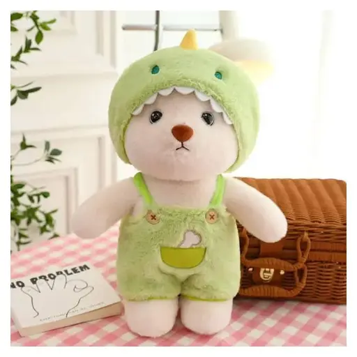 Peluche adorable en salopette